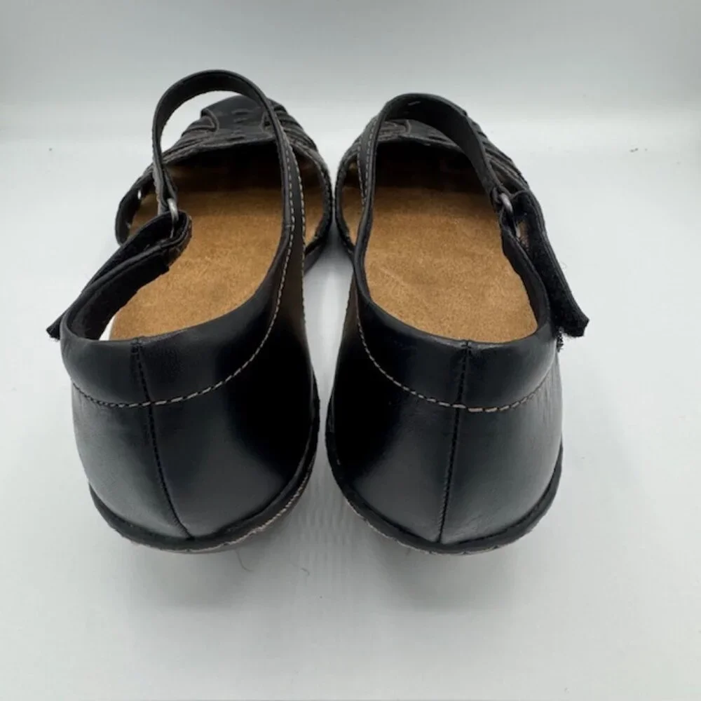 Clarks Women's Wendy Estate Black Leather Ankle Strap Sandals Size 11 NEW!!! - Picture 4 of 8
